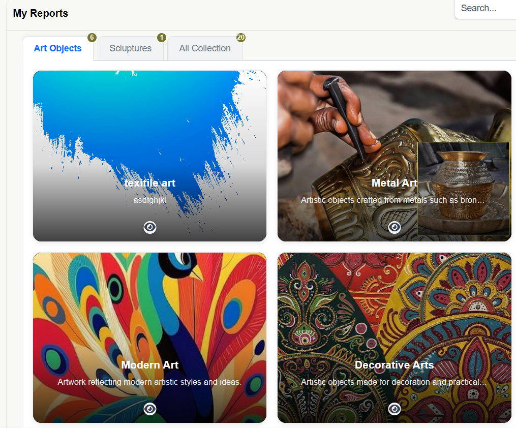 Placeholder for Collecia reporting screenshot